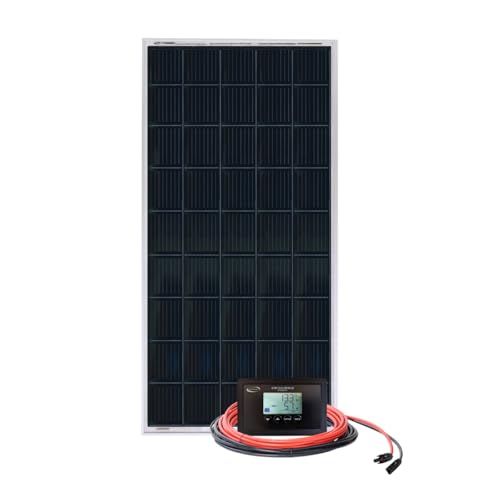 Go Power Overlander Charging Kit 200W - 12V Solar Panel Kit w/ 30-Amp Bluetooth® PWM Controller, Expandable Up to 600W, Includes 2X 25ft Solar Output