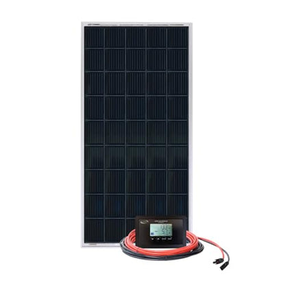 Go Power Overlander Charging Kit 200W - 12V Solar Panel Kit w/ 30-Amp Bluetooth® PWM Controller, Expandable Up to 600W, Includes 2X 25ft Solar Output
