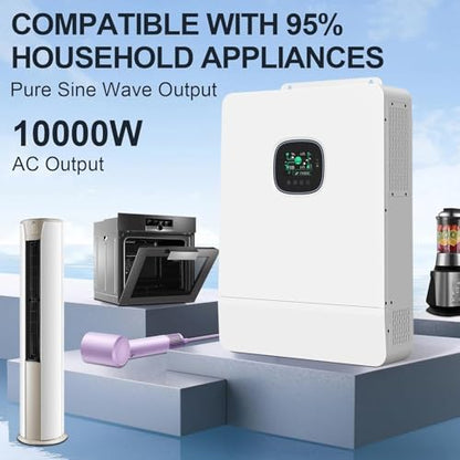 30KW Off-Grid Solar System Complete Kit Home Kit with 34.8KW Solar Panels+30KW 48V Solar Inverter+ 51.2V LiFePo4 Solar Battery with UL