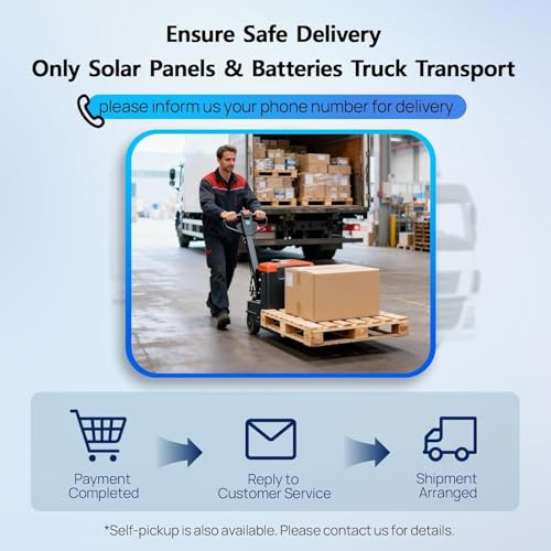 ECO WORTHY 10000W Output Complete Off-Grid Solar Panel Kit for Home| 10KW 120V/240V Output Split Phase Inverter| 48V 314Ah16.1kWh High Capacity