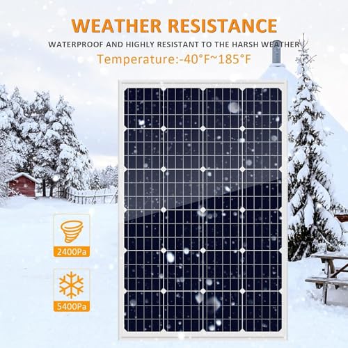 1.92KWH Complete Solar Panel Kit for RV Off Grid Solar System |2x100Ah LiFePO4 Lithium Batteries| 4x120W Mono Rigid Solar Panels |2000W Power