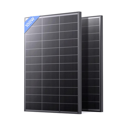 4PCS 215 Watt Anti-Shading Bifacial Solar Panel,N-Type 16BB Monocrystalline PV Module, Over 25% High Efficiency,Ideal for 12V/24V/36V/48V